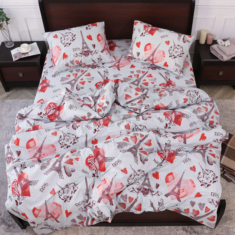 Полуторний набір постільної білизни 150*220 із Бязі "Gold" №153636 Черешенка™