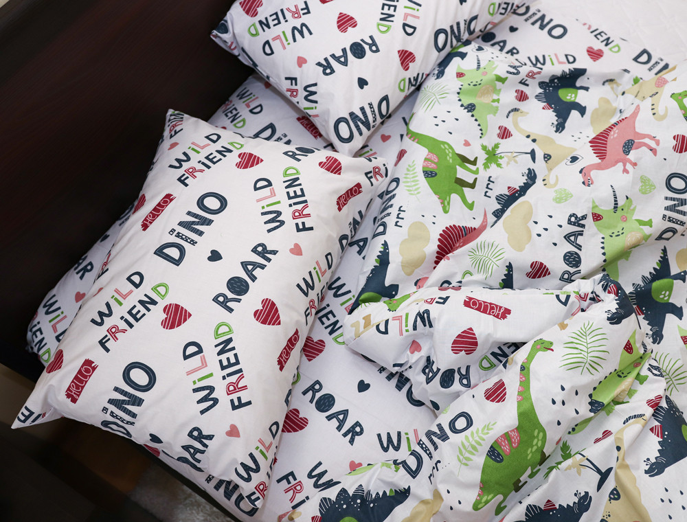 Полуторний набір постільної білизни 150*220 із Бязі "Gold" №161263AB Черешенка™