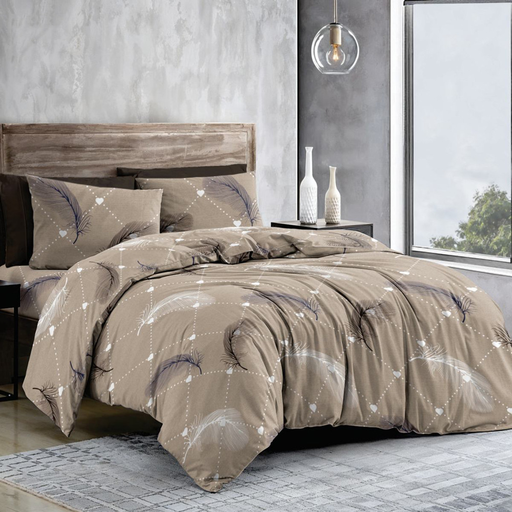 Тканина для постільної білизни Бязь "Gold" Lux GL11990beige