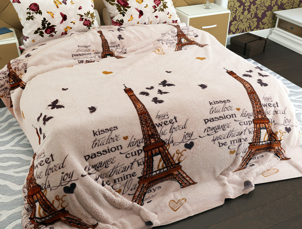 Полуторний флісовий плед №33754