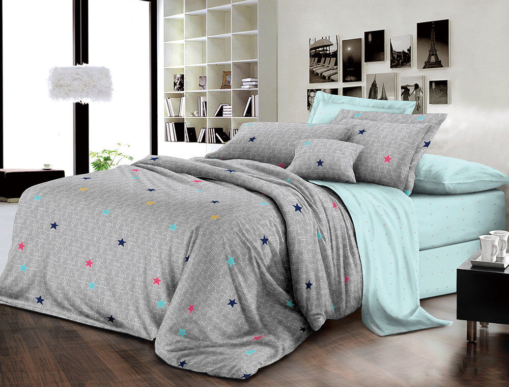 Двоспальний набір постільної білизни 180*220 із Ранфорсу №181227AB Черешенка™