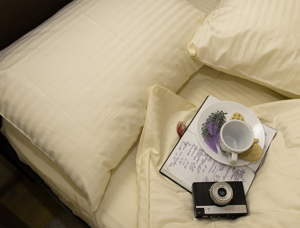 Двоспальний набір постільної білизни 180*220 зі Страйп Сатину №504442 Черешенка™