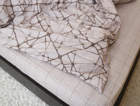 Полуторний набір постільної білизни 150*220 із Бязі "Gold" №154423AB Черешенка™