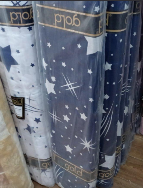 Тканина для постільної білизни Бязь "Gold" Lux "Комети" GL1034 (A+B) - (50м+50м)