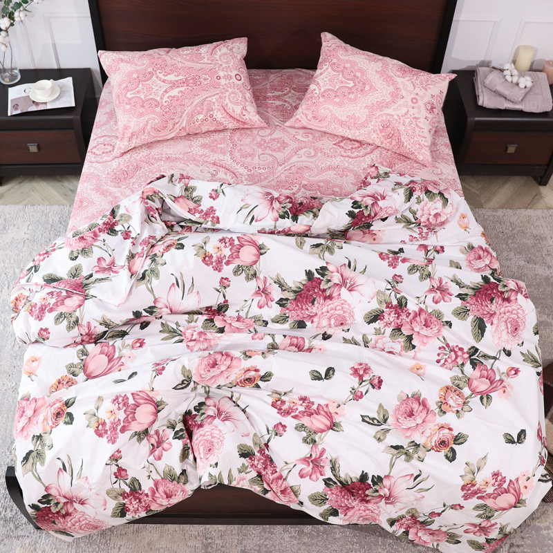 Двоспальний набір постільної білизни 180*220 із Бязі "Gold" №155025AB Черешенка™