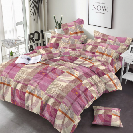 Тканина для постільної білизни Бязь "Gold" Lux GL3309pink
