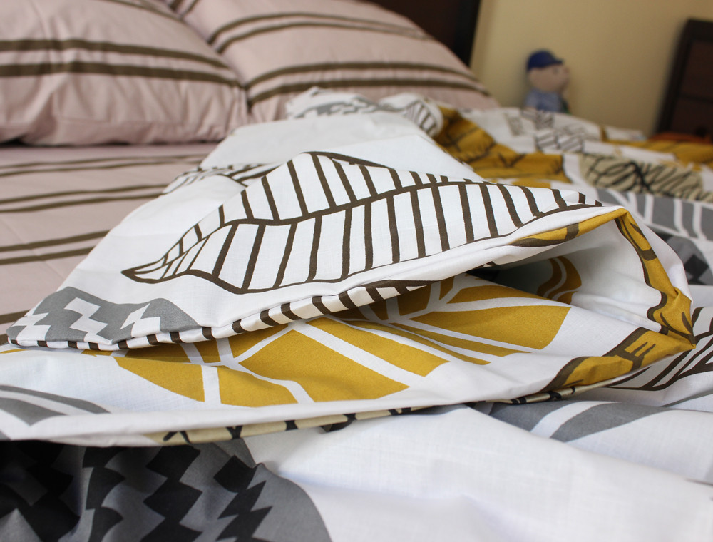 Полуторний набір постільної білизни 150*220 із Бязі "Gold" №156387AB Черешенка™