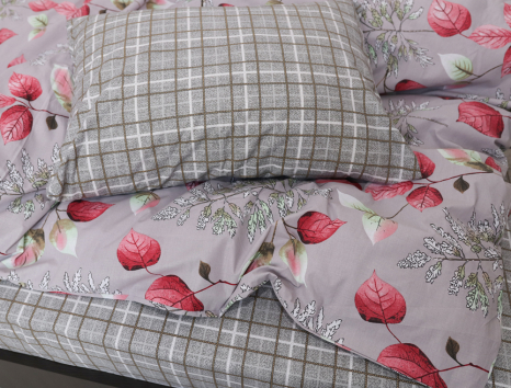 Полуторный набор постельного белья 150*220 из Бязи "Gold" №158040AB Черешенка™