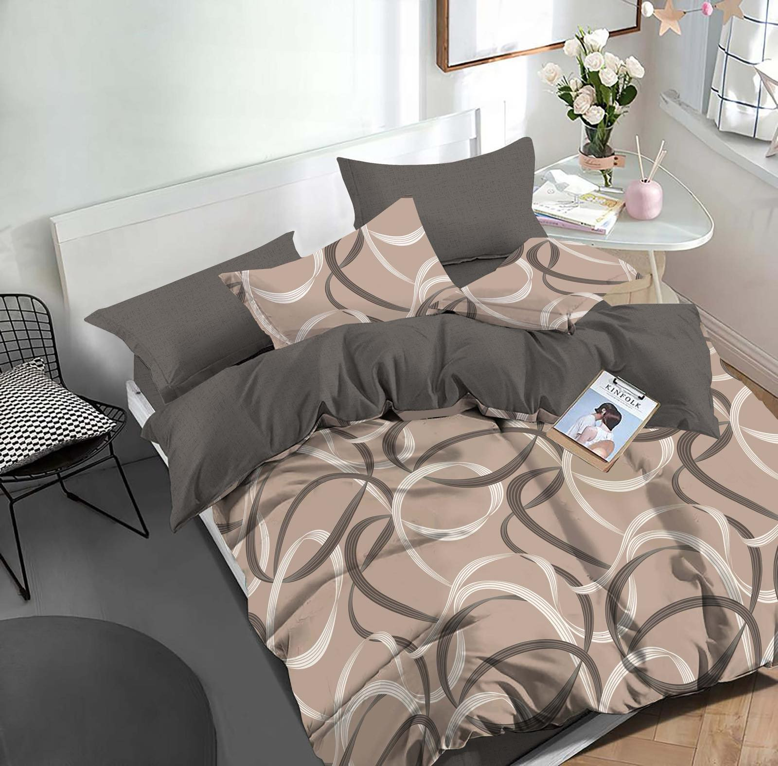 Тканина для постільної білизни Бязь "Gold" Lux GL50687 (A+B) - (50м+50м)