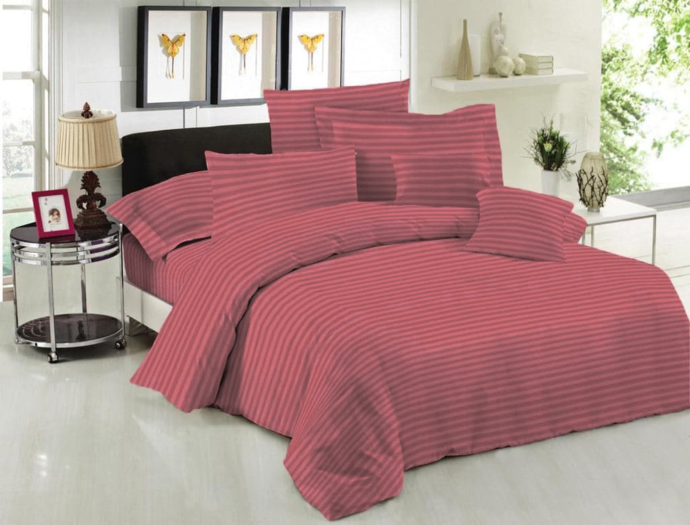 Тканина для постільної білизни Бязь "Gold" Lux однотонна GLST-RED (50м)