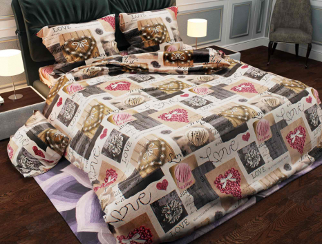 Ткань для постельного белья Бязь "Gold" Lux GL520