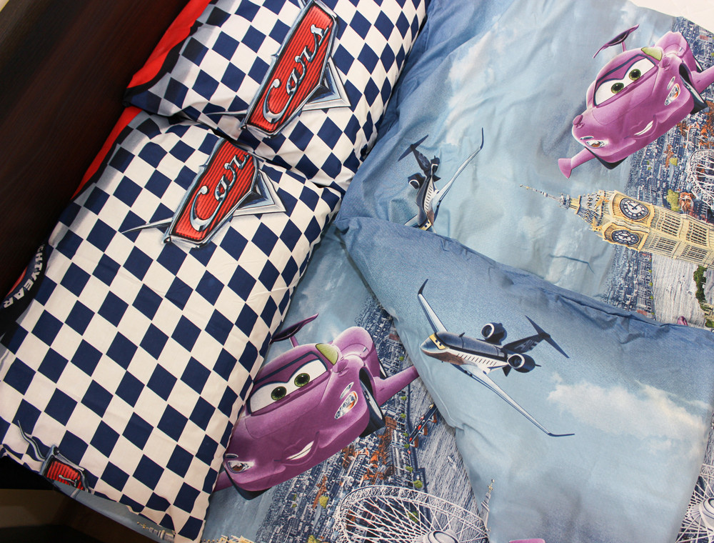 Полуторний набір постільної білизни 150*220 із Ранфорсу №1712389 Черешенка™