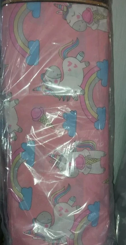 Ткань для постельного белья Бязь "Gold" Lux "Единорожки" детская GLB155