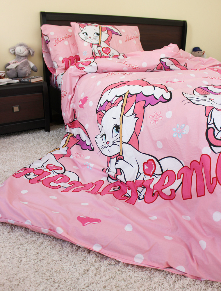 Полуторний набір постільної білизни 150*220 із Бязі "Gold" №164322 Черешенка™