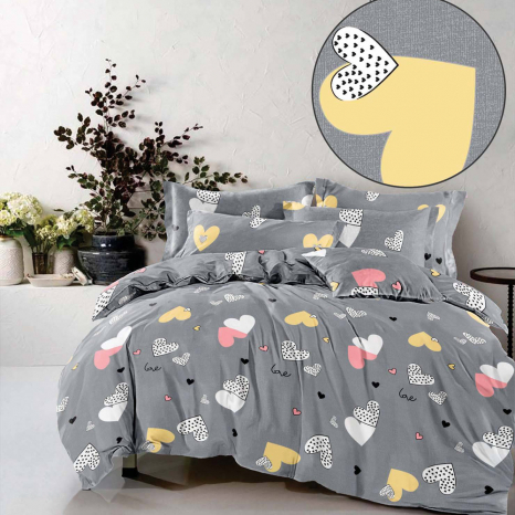 Ткань для постельного белья Бязь "Gold" GLL910Grey