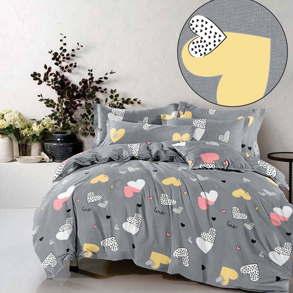 Ткань для постельного белья Бязь "Gold" GLL910Grey