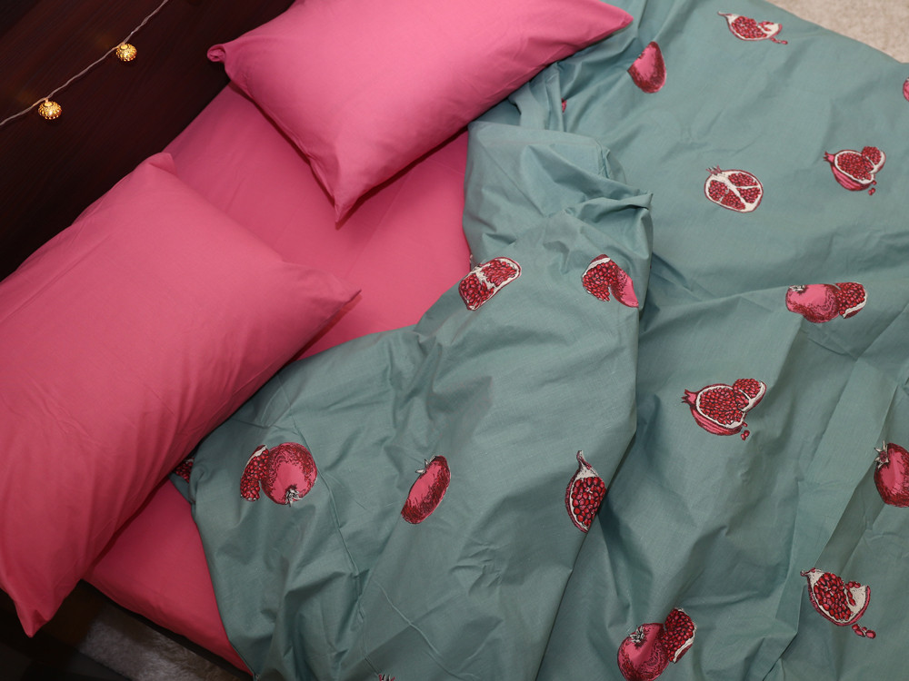 Двоспальний набір постільної білизни 180*220 із Бязі "Gold" №151578AB Черешенка™