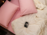 Семейный набор однотонного хлопкового постельного белья из Бязи "Gold" №151560AB Черешенка™