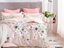 Сімейний набір постільної білизни із Бязі "Gold" №15512 Черешенка™