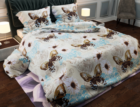 Ткань для постельного белья Бязь "Gold" Lux GL2889R