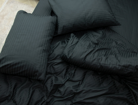 Двуспальный набор постельного белья 180*220 из Страйп Сатина №504305 Черешенка™