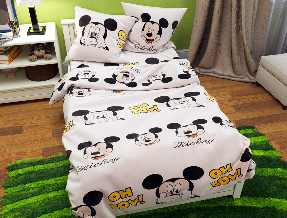 Полуторний набір постільної білизни 150*220 із Бязі "Gold" №614896 Черешенка™