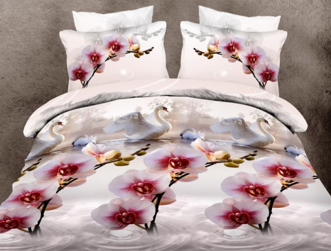 Двоспальний набір постільної білизни 180*220 із полікотону №201764 Черешенька™