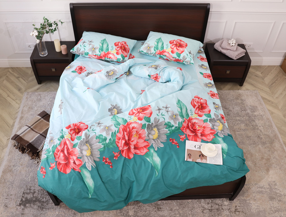 Євро-максі набір постільної білизни 200*220 із Бязі "Gold" №154715 Черешенка™