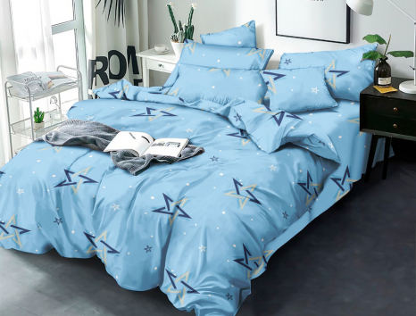 Тканина для постільної білизни Бязь "Gold" Lux GL3664blue