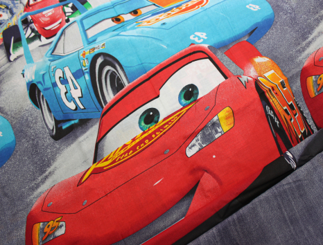 Ткань для постельного белья Бязь "Gold" Lux детская "Молния Макквин" GLB077