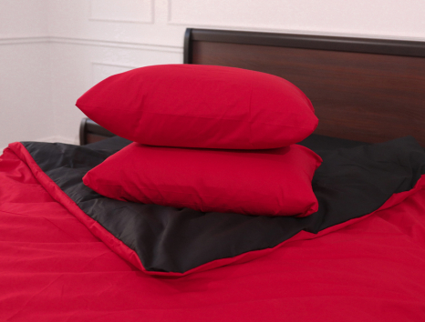 Полуторный набор однотонного постельного белья 150*220 из Бязи "Gold" №1540631AB Черешенка™