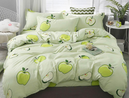 Полуторний набір постільної білизни 150*220 із Бязі "Gold" №151190AB Черешенка™