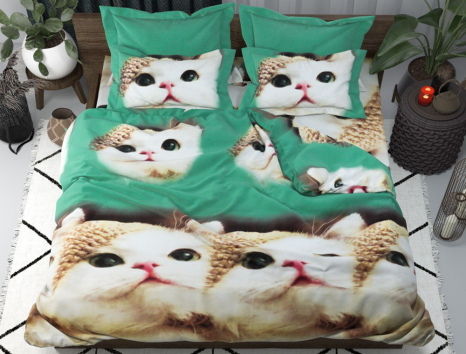 Двоспальний набір постільної білизни 180*220 із полікотону №208899 Черешенька™