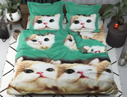 Двоспальний набір постільної білизни 180*220 із полікотону №208899 Черешенька™