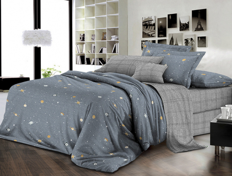 Евро макси набор постельного белья 200*220 из Ранфорса №1888AB Черешенка™