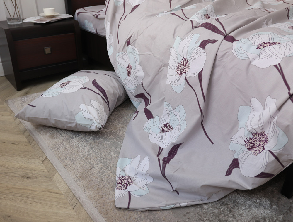 Двоспальний набір постільної білизни 180*220 із Бязі "Gold" №151518 Черешенка™