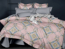 Семейный набор хлопкового постельного белья из Сатина №44197AB Черешенка™
