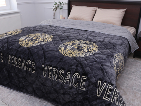 Євро-максі флісове стьобане покривало №55092R