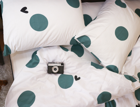 Євро-максі набір постільної білизни 200*220 із Сатину №831 Черешенка™