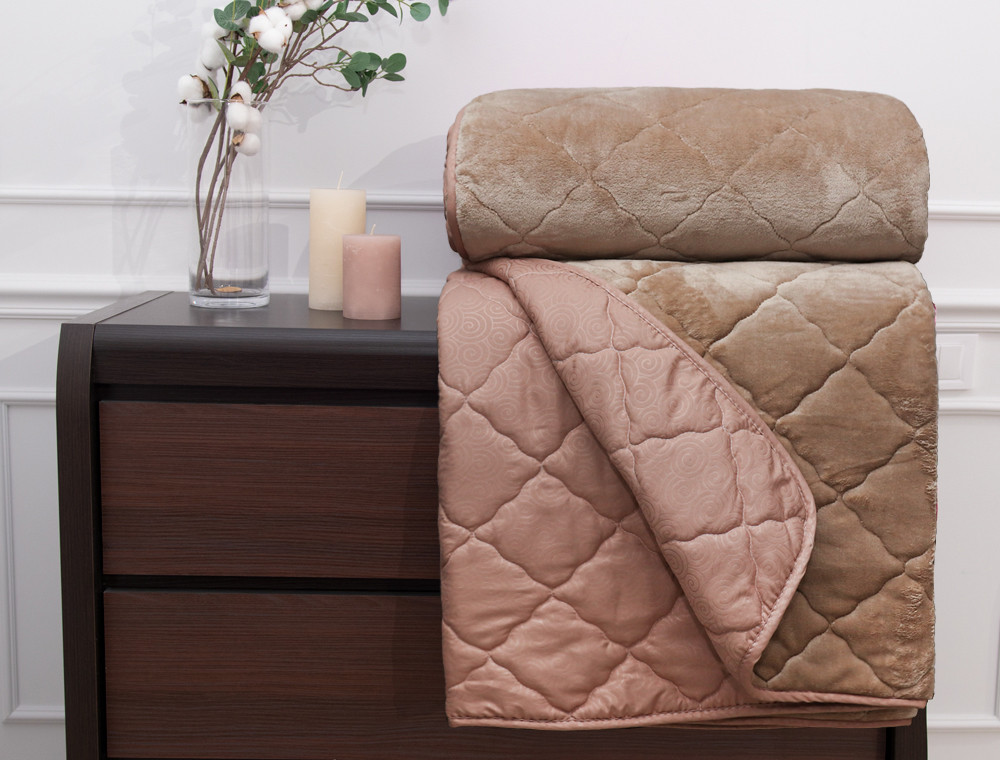 Євро-максі флісове стьобане покривало №55076R