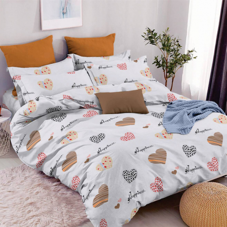 Тканина для постільної білизни Бязь "Gold" Lux GL3337grey