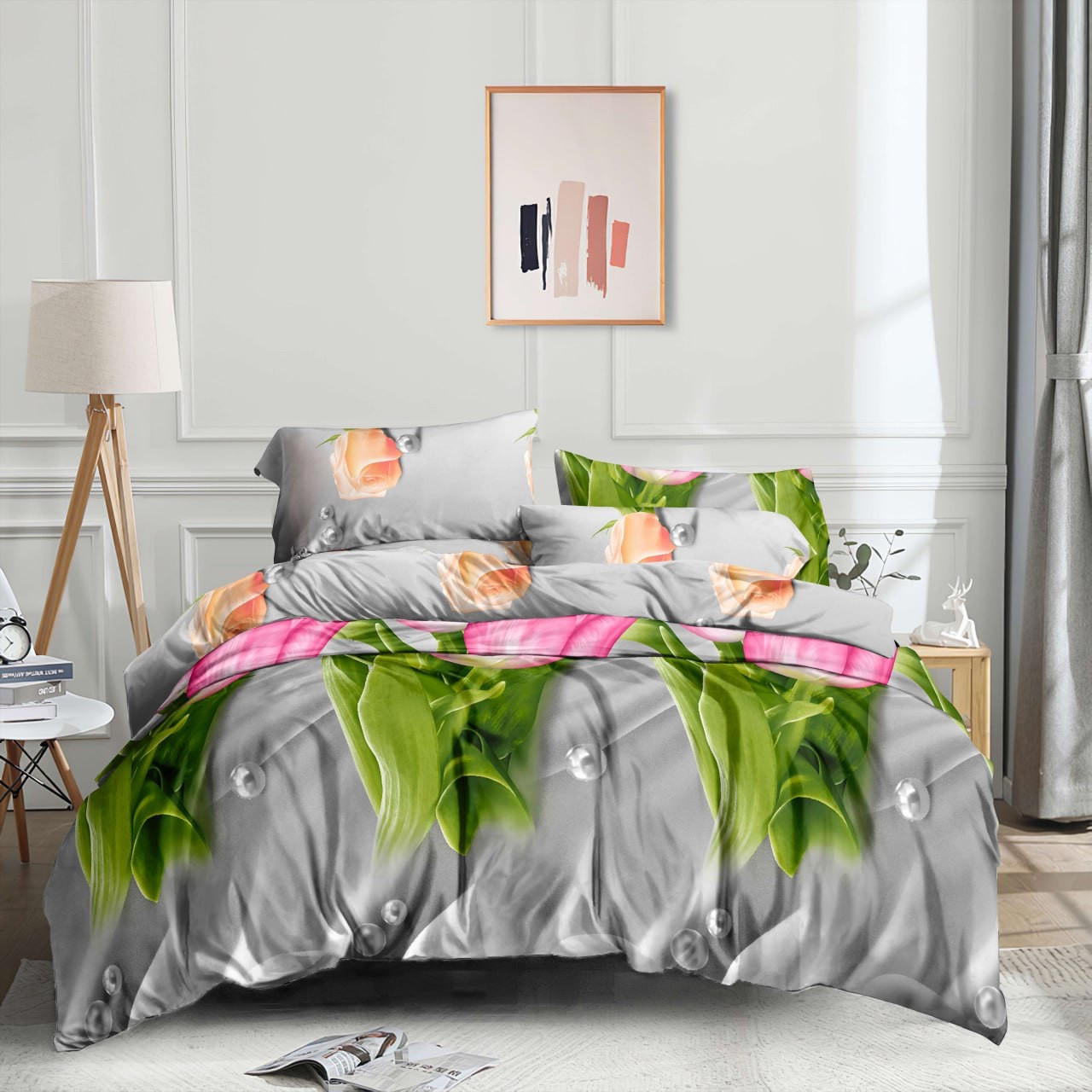 Ткань для постельного белья Сатин S-924 (50м)