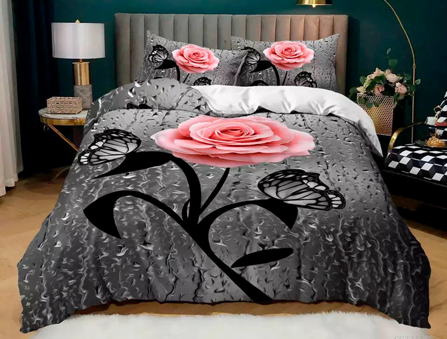 Сімейний набір постільної білизни 240*220 із полікотону №203904 Черешенька™