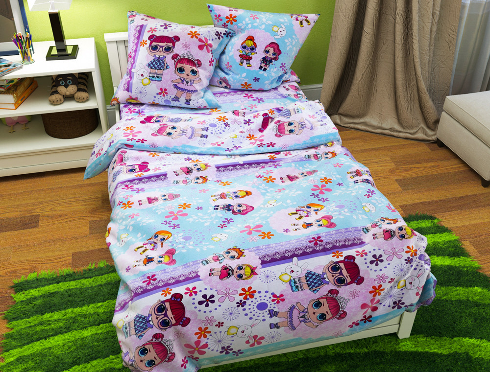 Полуторный набор постельного белья 150*220 из Бязи "Gold" №163214 Черешенка™