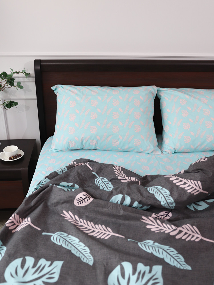 Полуторний набір постільної білизни 150*220 із Бязі "Gold" №15146AB Черешенка™