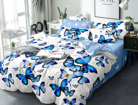 Сімейний набір постільної білизни із Сатину №646AB Черешенка™