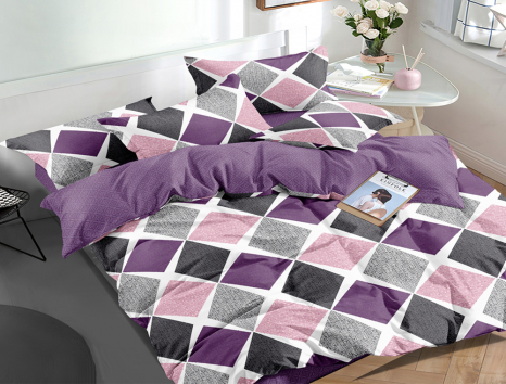 Евро макси набор постельного белья 200*220 из Сатина №054AB Черешенка™