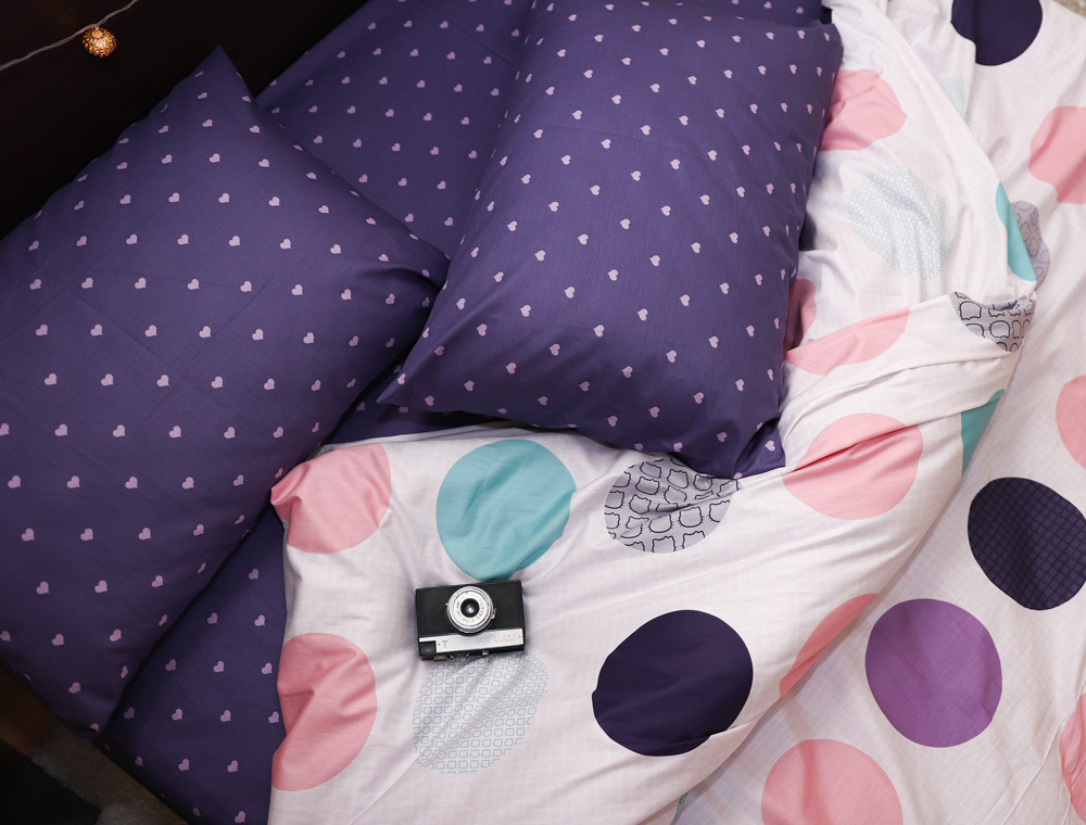 Евро макси набор постельного белья 200*220 из Сатина №025AB Черешенка™