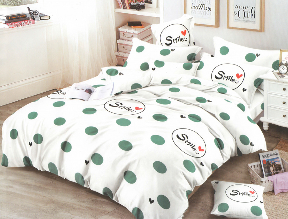 Полуторный набор постельного белья 150*220 из Сатина №831 Черешенка™