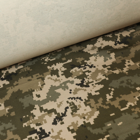 Тканина військова піксель грета 190 г/м2 (50м) №5007